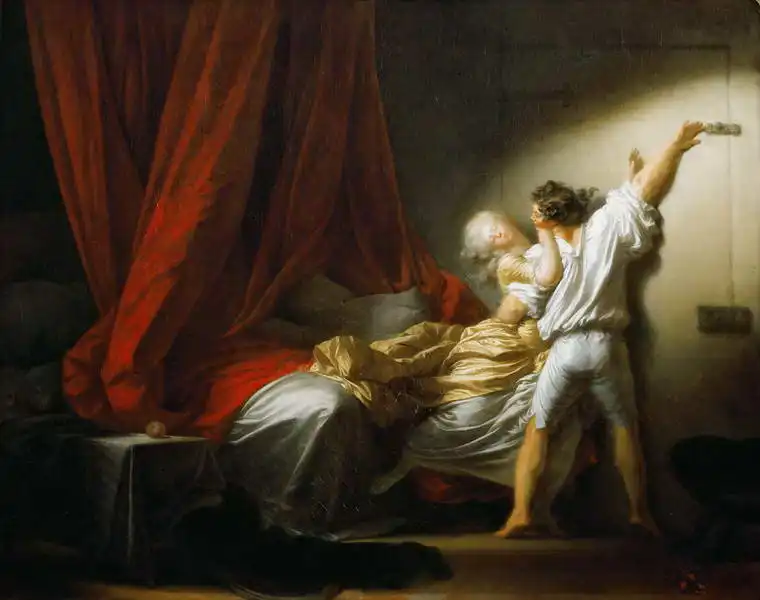 Fragonard, Jean-Honoré: Love scene