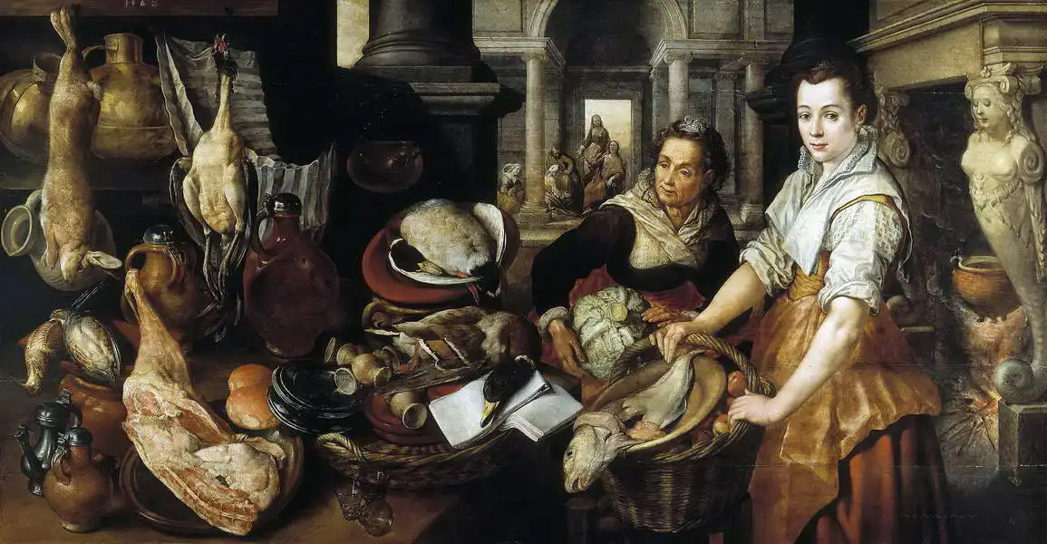 Beuckelaer, Joachim: Christ in the House of Martha and Mary