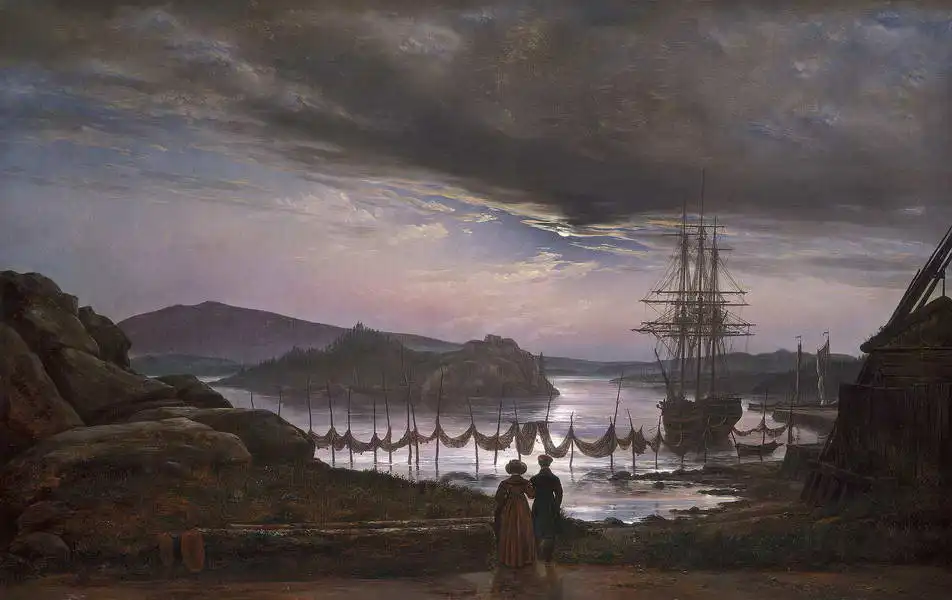 Dahl, Christian Johan: View from Vaekero at Christiania