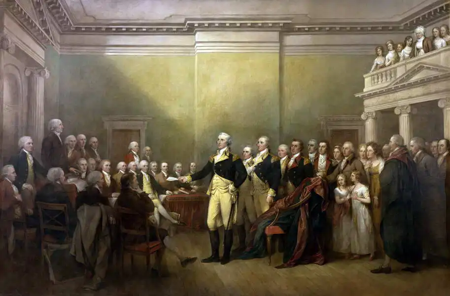 Trumbull, John: General George Washington resigns