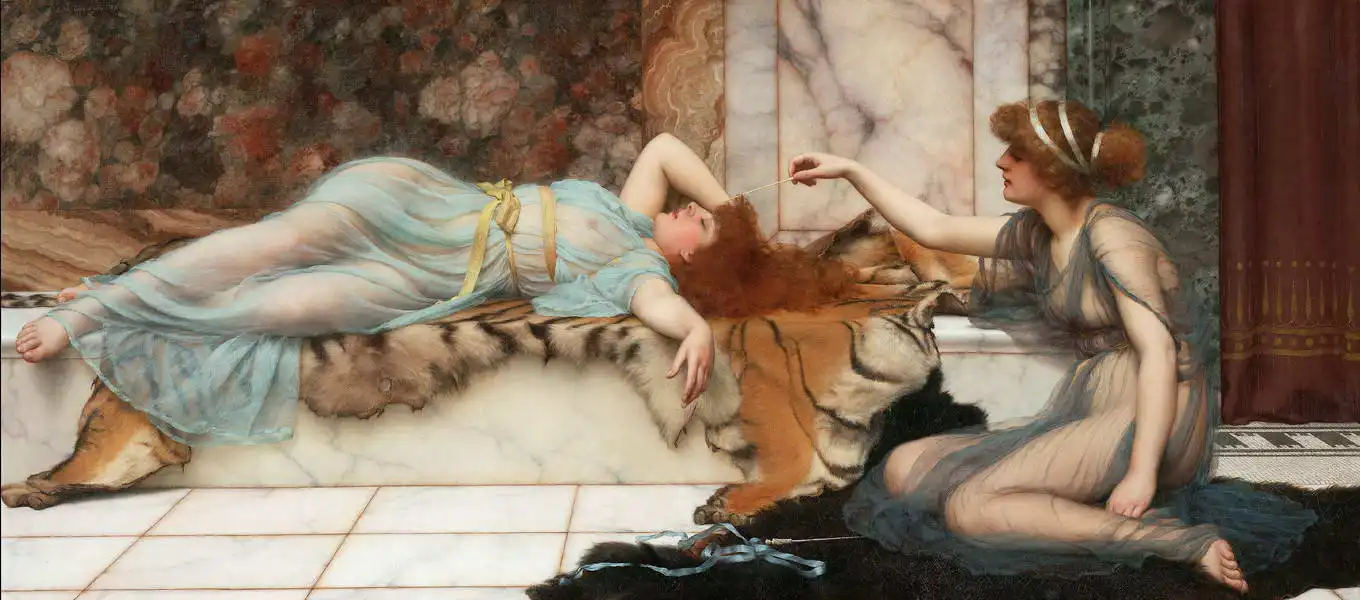 Godward, John William: Prodding and quiet