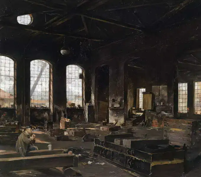 Huber, Josef: Rest in workshop