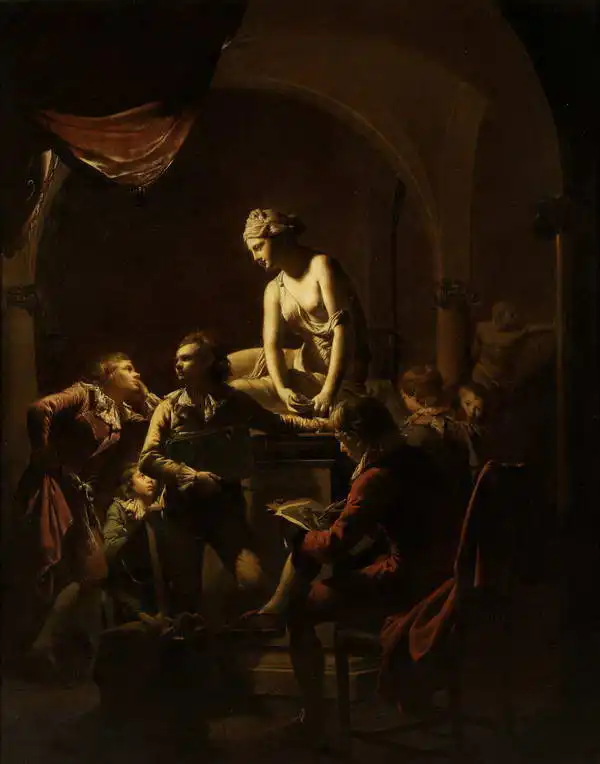 Wright, Joseph: Academy - lamplight