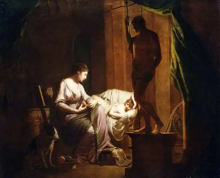Wright, Joseph: Penelope ripping ...