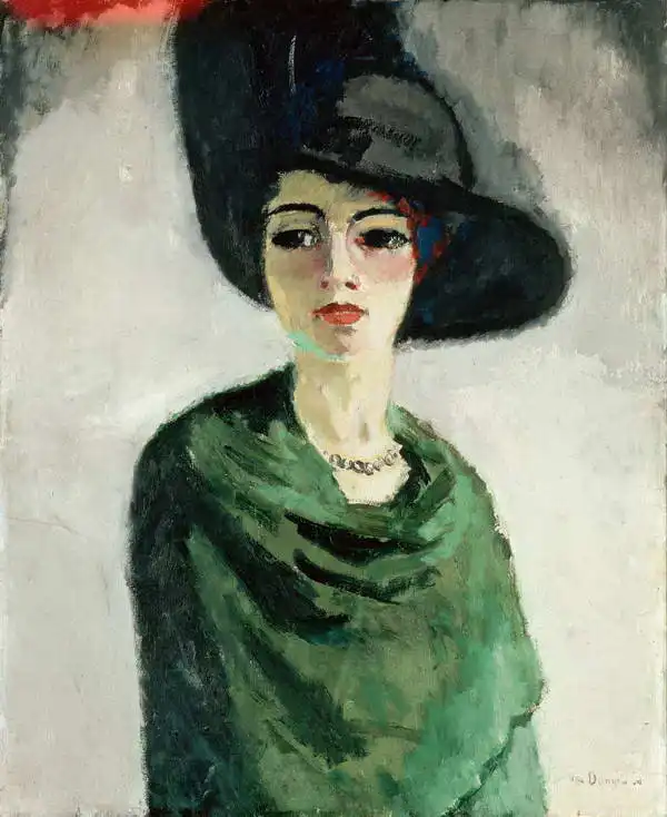 Dongen, Kees van: Woman in black hat