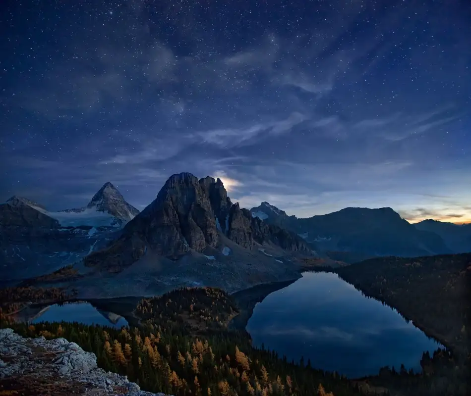 Zhang, Yan: Notte stellata al Monte Assiniboine
