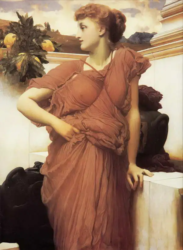 Leighton, Frederick: At the fountain