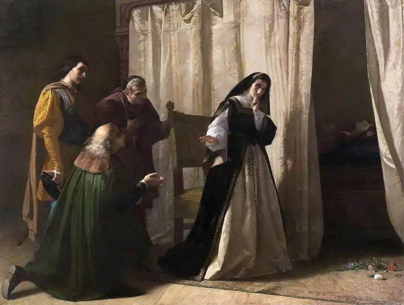 Vallés, Lorenzo: Death of Juana of Castile