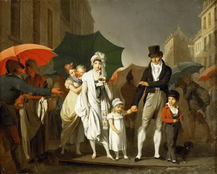 Boilly, Louis-Leopold: Downpour