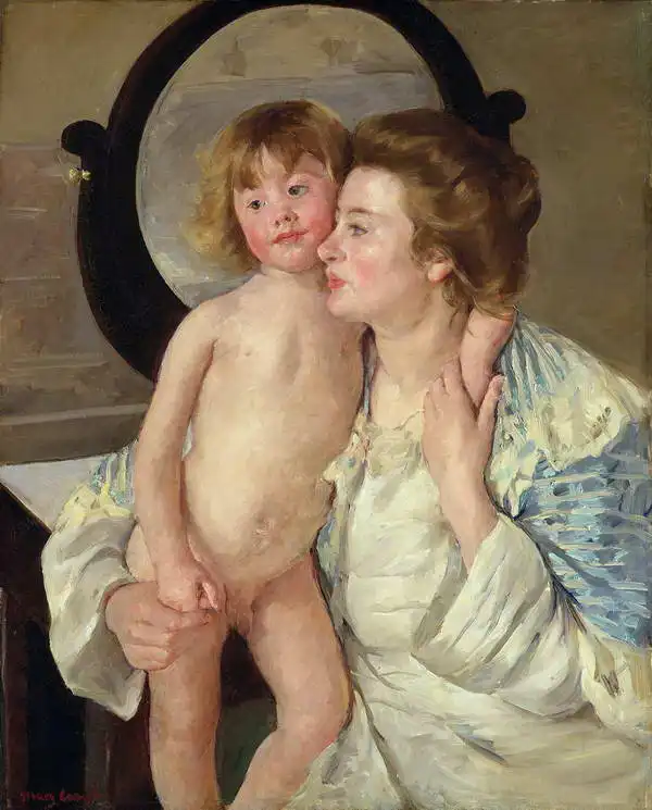 Cassatt, M. S.: Mother and Child (oval mirror)