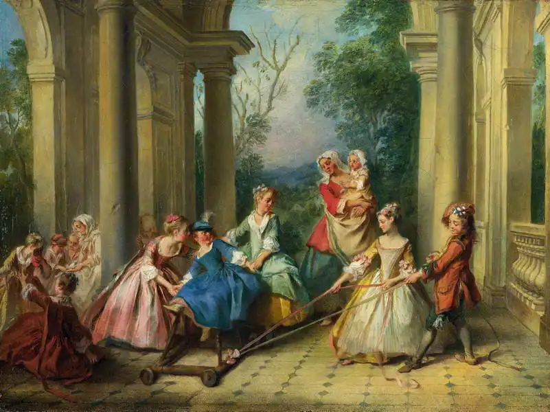 Lancret, Nicolas: The four ages of man - childhood