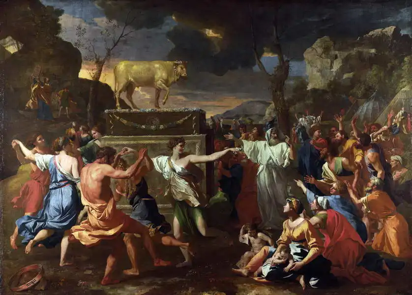 Poussin, Nicolas: Adoration du veau d