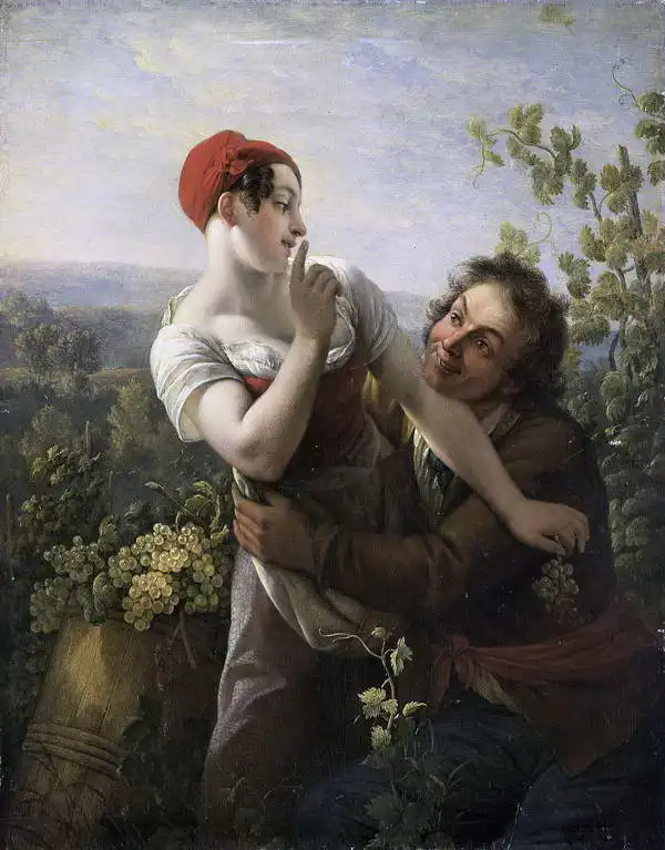 Noel, Peter Paul Joseph: Picking grapes