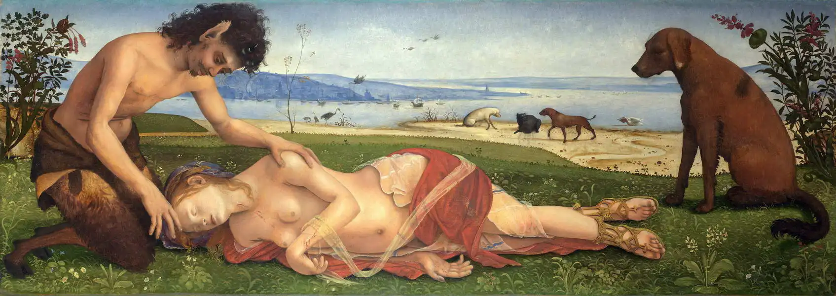 Cosimo, Piero di: Satyr mourning the nymph