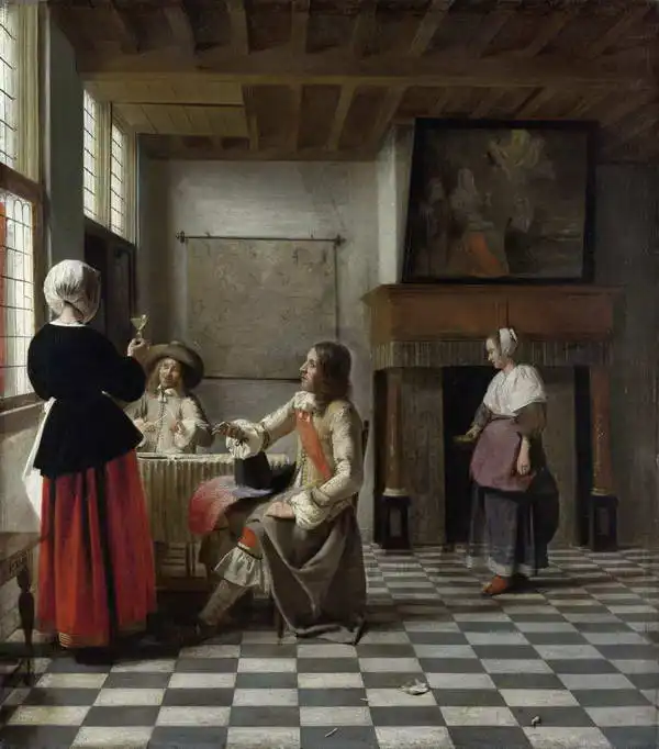 Hooch, Pieter de: Drink