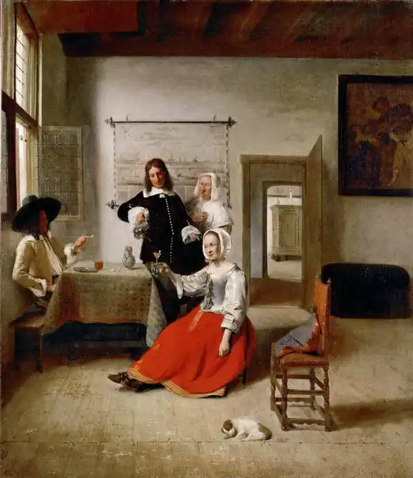 Hooch, Pieter de: Drink