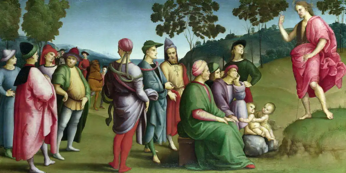 Raffael: Preaching. John the Baptist