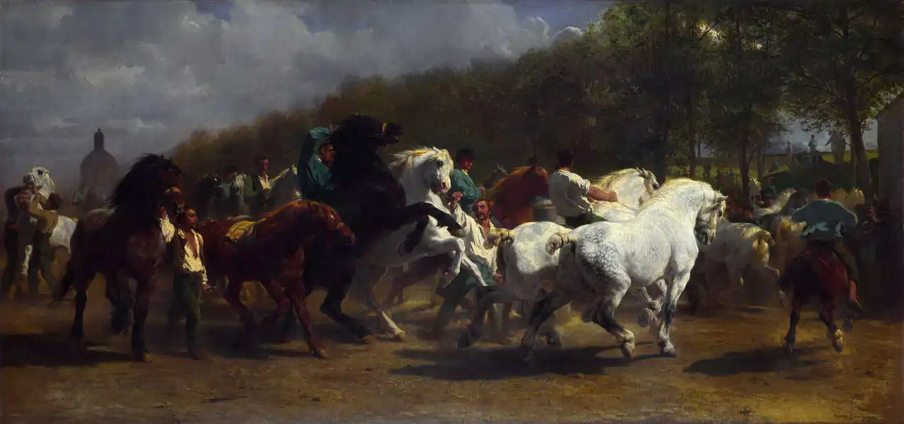 Bonheur, Rosa: Horse market