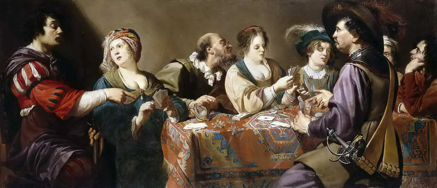Rombouts, Theodor: Card players