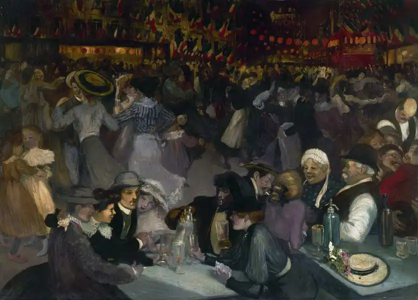 Steinlen, Théophile A.: Ball am 14. Juli