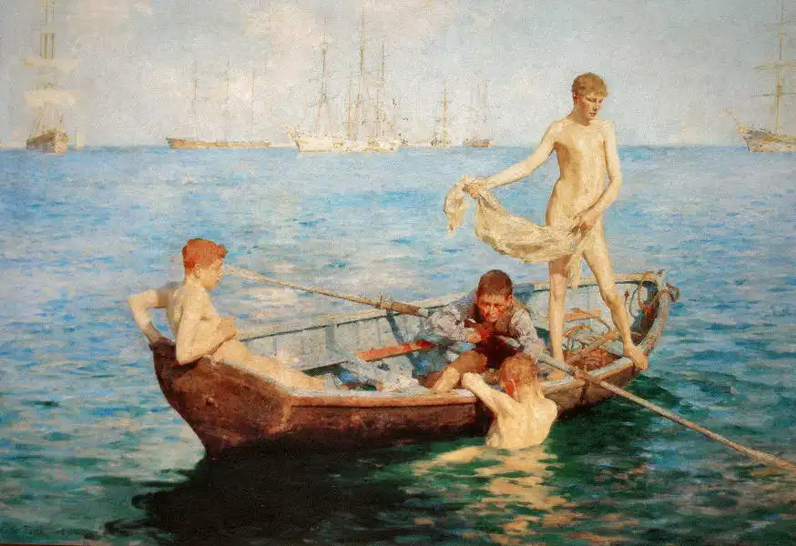 Tuke, Henry Scott: August 1893, blue