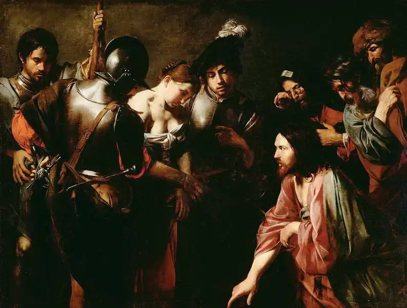 Boulogne, Valentin de: Christ and the adulteress