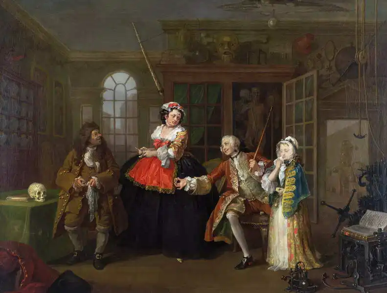 Hogarth, William: Marriage la Mode No. 3 - control