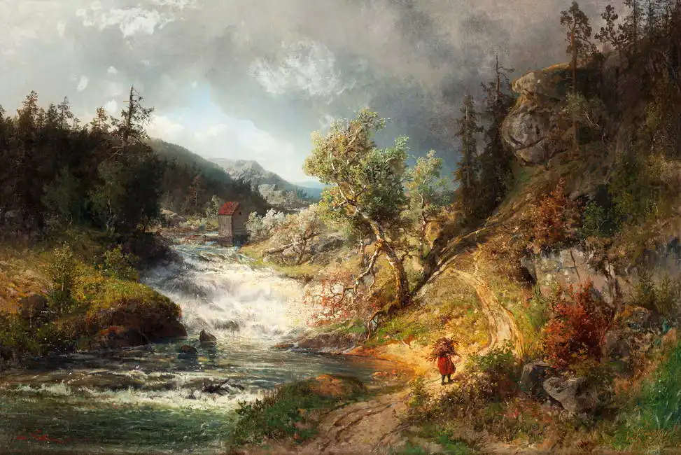 Wahlberg, Alfred: Summer scene