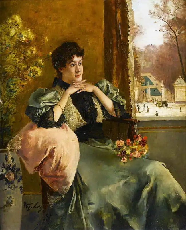 Stevens, Alfred Émile Léopold: Meditation