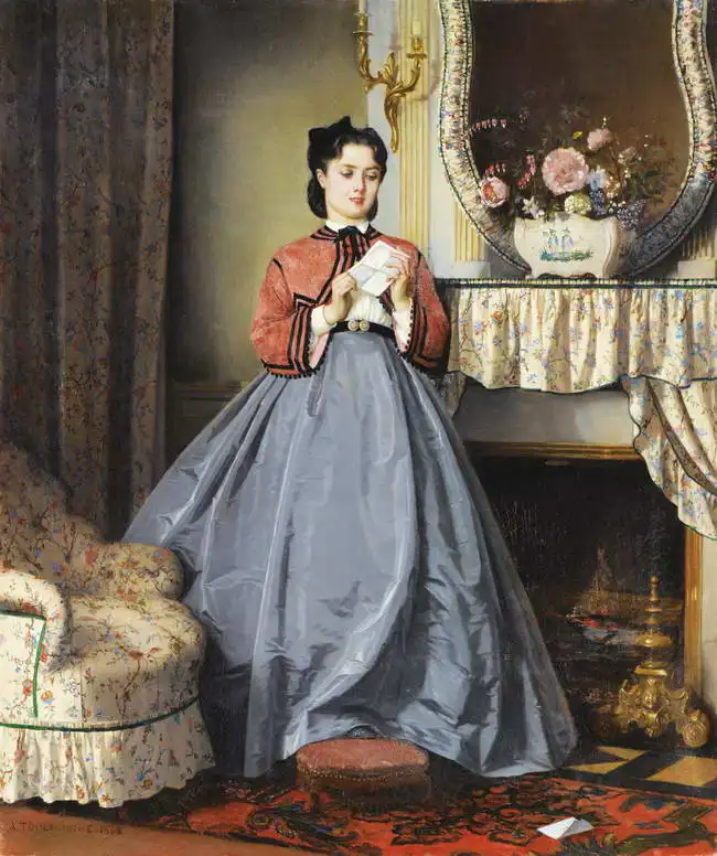 Toulmouche, Auguste: Love letter