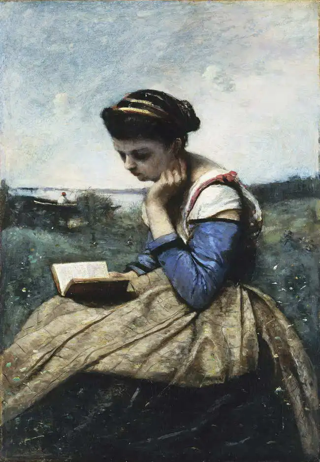 Corot, J. B. Camille: Reader