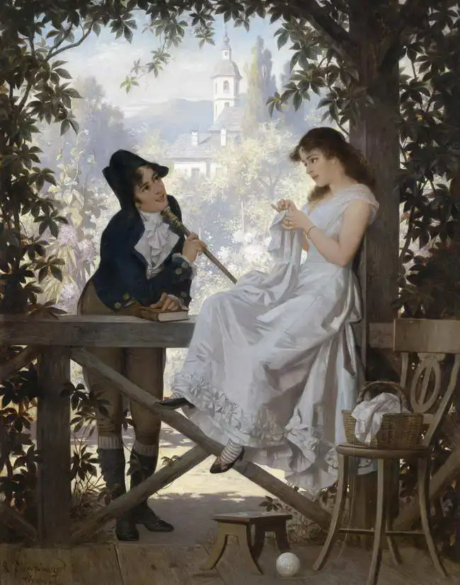 Schweninger, Carl, the younger: Courtship