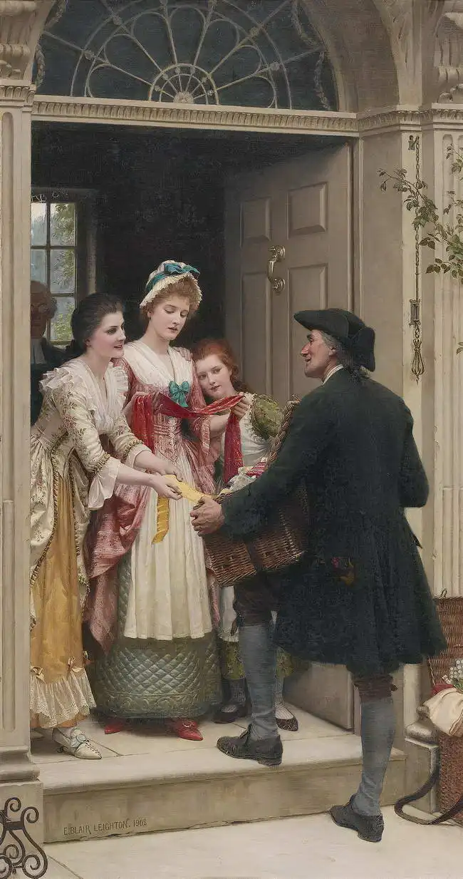 Leighton, Edmund Blair: Ribbons and Lace
