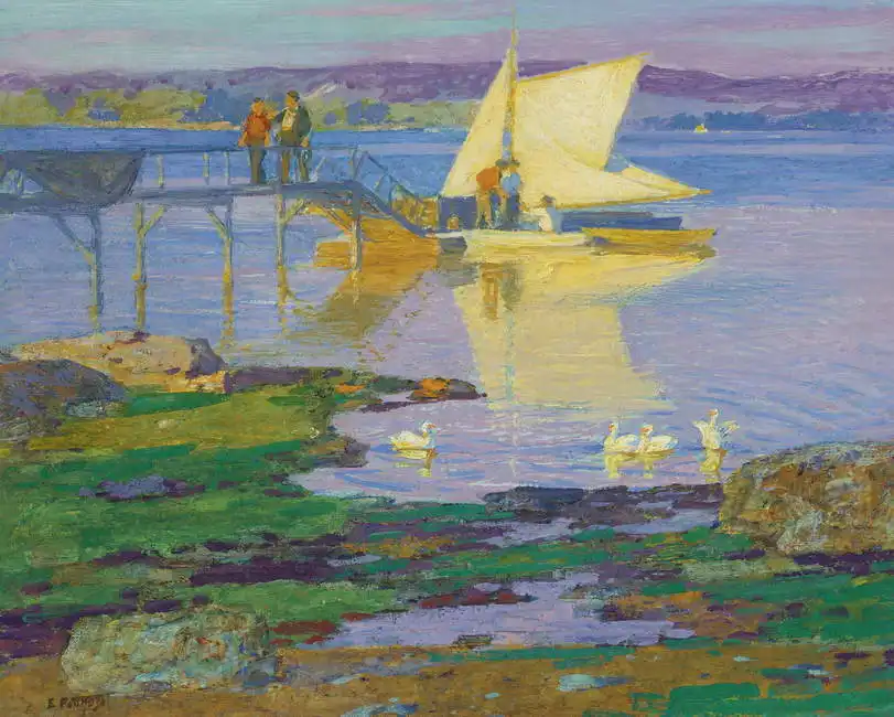 Potthast, Edward Henry: Sulla spiaggia