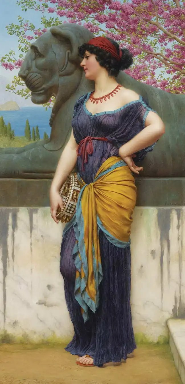 Godward, John William: In the temple grove