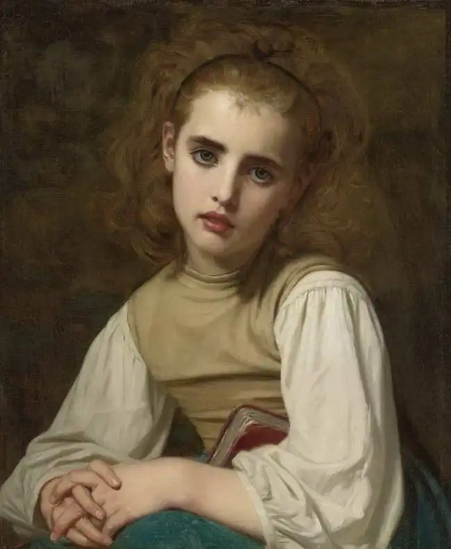 Merle, Hugues: Portrait of girl