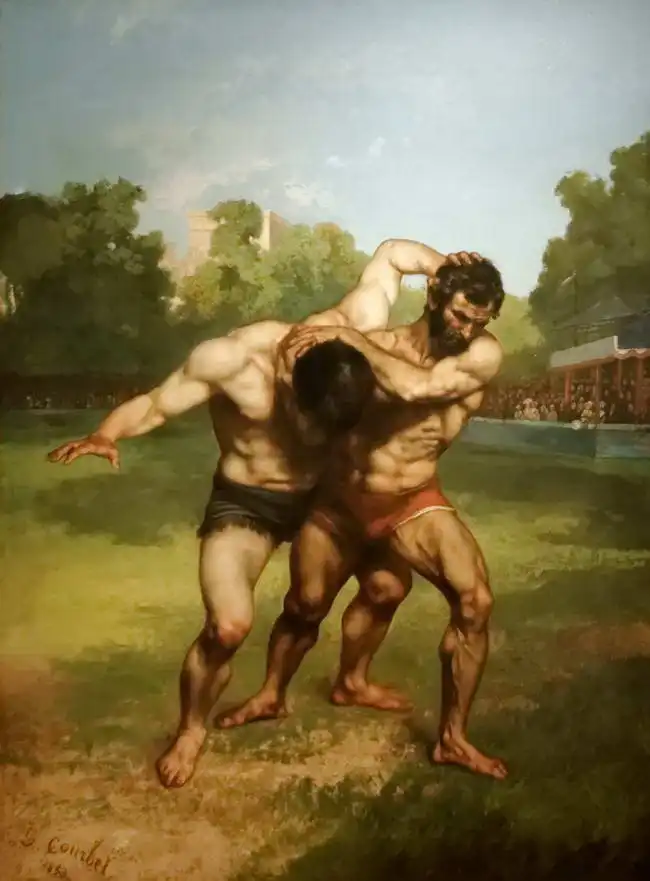 Courbet, Gustave: Wrestlers