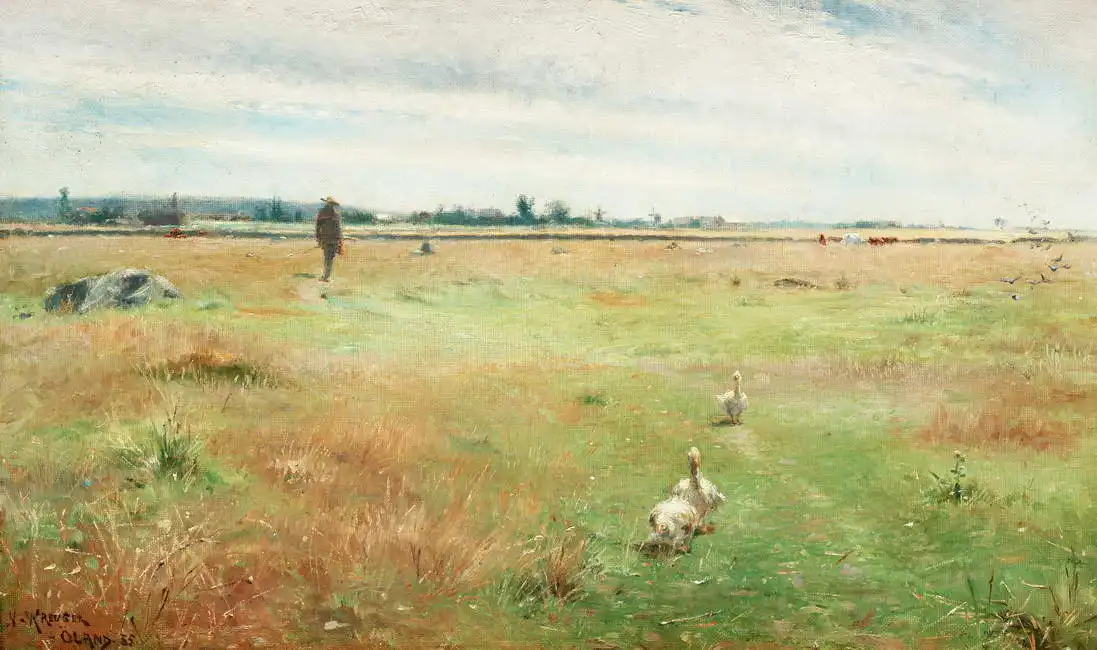 Kreuger, Nils: Landscape with geese