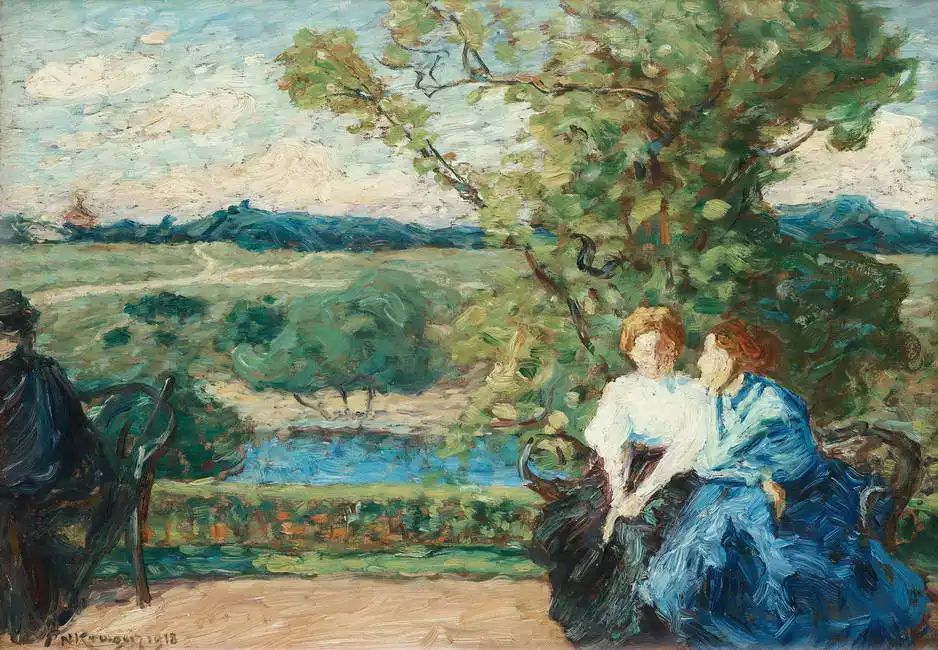 Kreuger, Nils: On the terrace in Rosendal