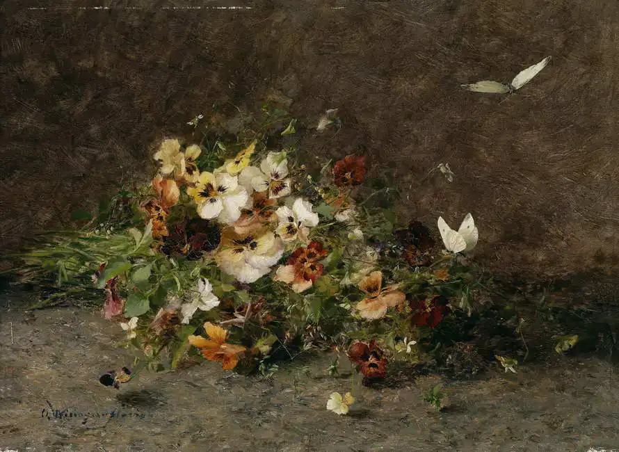 Wisinger-Florian, Olga: Pansies and Butterflies