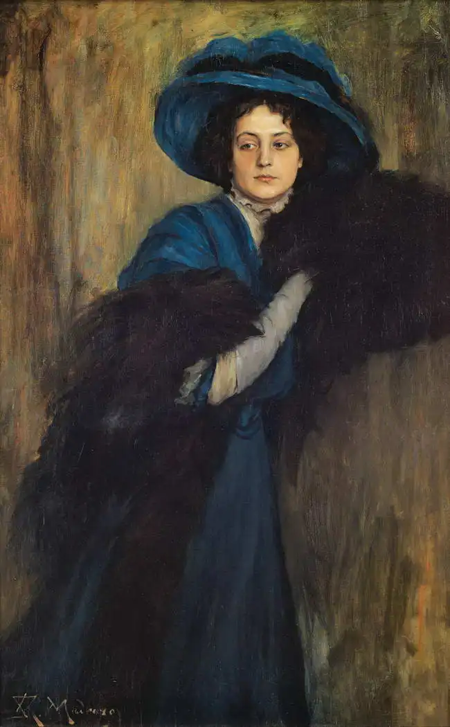 Madrazo, Raimundo: Portrait of a Lady in Blue