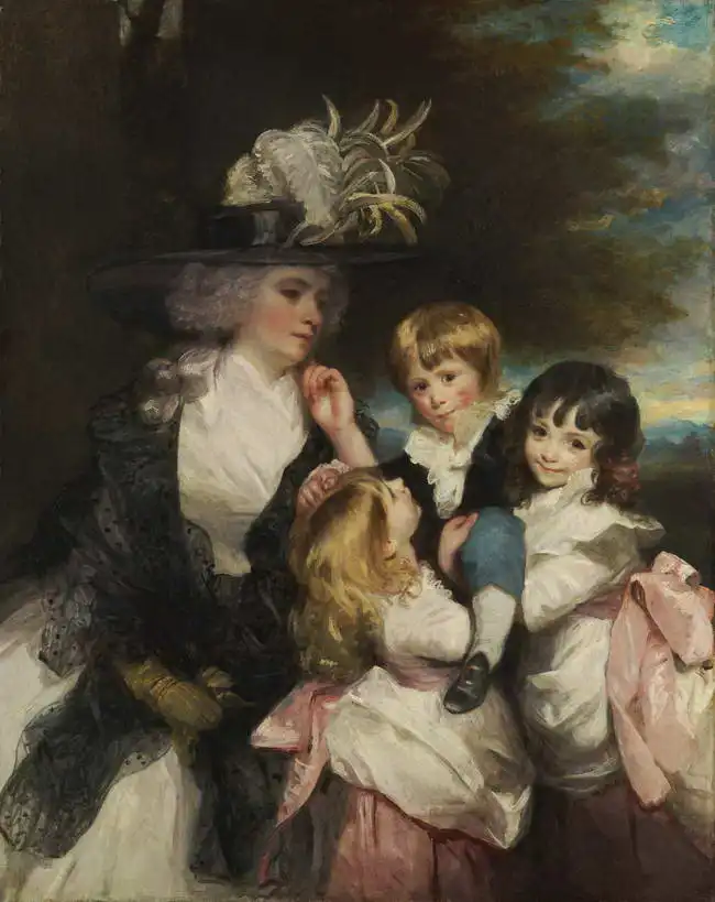 Reynolds, Joshua: Lady Smith (Charlotte Delaval) und ihre Kinder (George Henry, Louisa und Charlotte)
