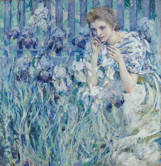 Reid, Robert: With flowers