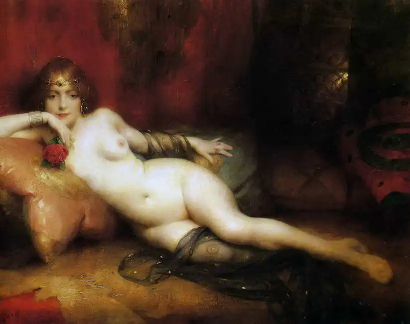 Tanoux, Adrien-Henri: Reclining nude