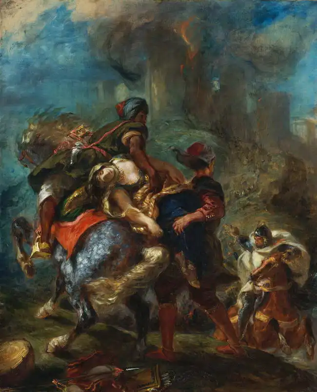 Delacroix, Eugene: Abduction of Rebecca