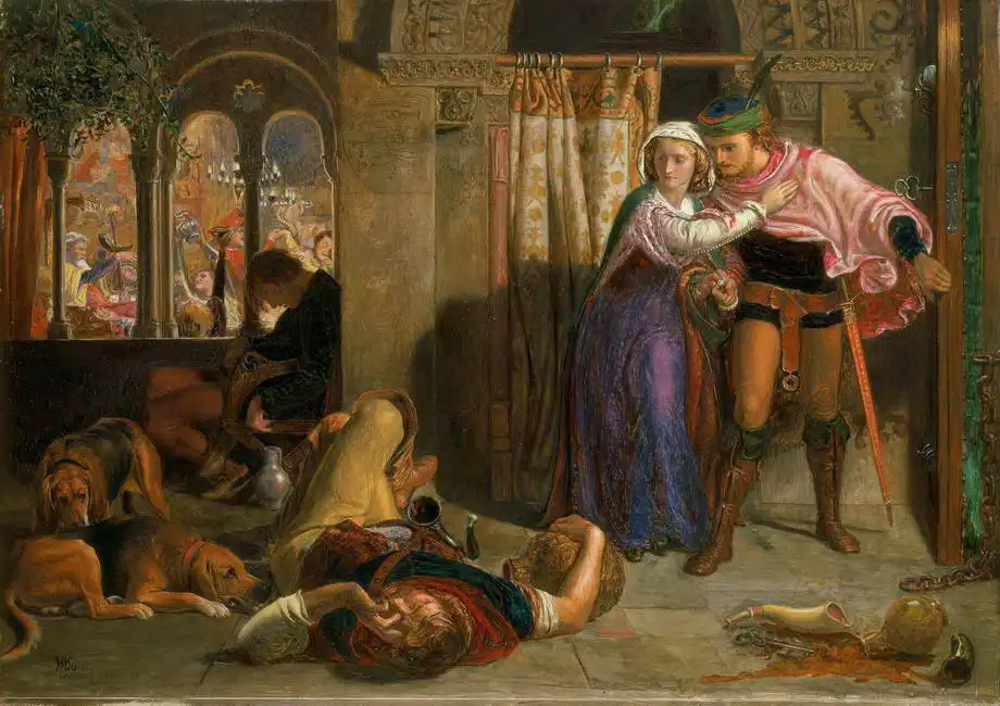Hunt, William Holman: Madeline a Porphyro