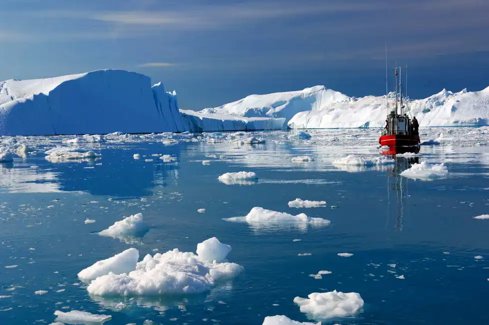 Neznámý: Ledovce v Grónsku, Disko Bay