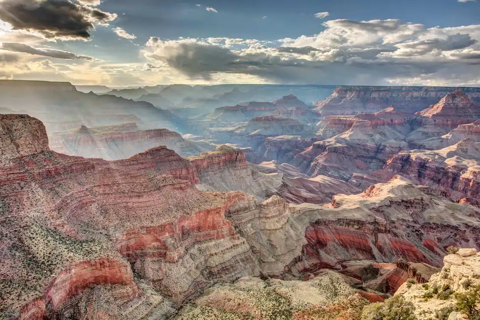 Unknown: Sunlight over the Grand Canyon