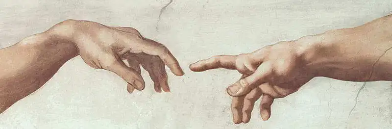 Buonarroti, Michelangelo: Hands of Creation of Adam image