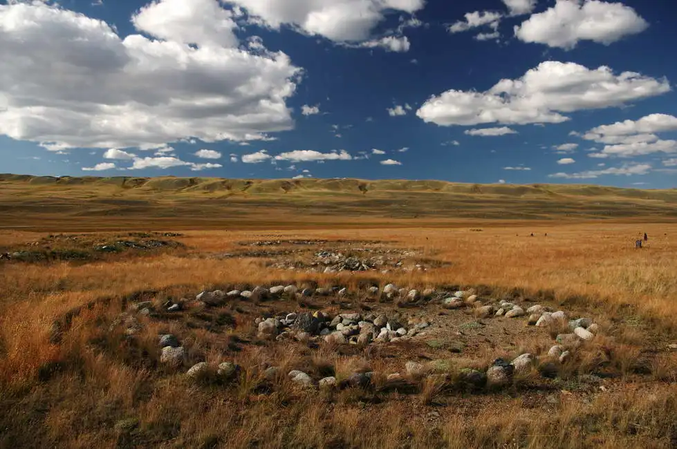 Unknown: Excavations on the river Ak-Alakha (mummies found shaman), Altai Mountains, Russia